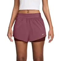 Nike - Women's Swift Dri-Fit Mid-Rise 2-In-1 Shorts - Laufshorts Gr S rosa