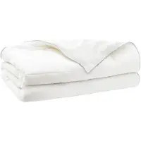 vidaXL Bettdecke 150x200 cm Sommer 200 GSM Australische Wolle Weiß