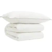 vidaXL Bettdecke und Kissen Set 2 stk. 135x200 cm 4 Jahreszeiten Wolle