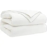 vidaXL Bettdecke 200x200 cm 4 Jahreszeiten 200+300 GSM Weiß