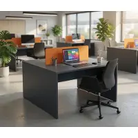 Xl Moebel Gmbh Büro Schreibtisch Moderner Arbeitsplatz Mit Sichtschutzwand