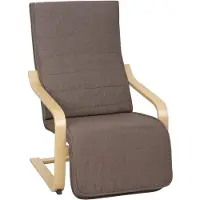 HOMCOM Relaxsessel Schwingstuhl Ruhesessel, Relaxstuhl mit Verstellbarem Fußteil