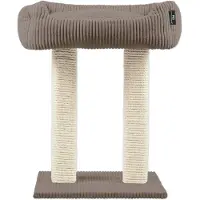 Silvio Design Rohrschneider RS 22377 Katzenbaum Kuschelsofa 2xStamm – Kratz- und Liegeelement