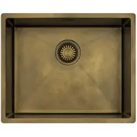 Pure.Sink Küchenspüle 50x40 cm Antik Bronze Unterbau Luxion
