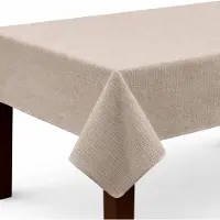 BC-Agentur Bestlivings Gartentischdecke ( 130x220cm / Taupe ) Weichschaum – wetterfeste Outdoor Tischdecke mit Paspelband, rutschfest & abwischbar – ideal für Garten, Balkon & Terrasse