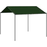 Syfax Pavillon 4 x 4 x 2,6 m Taupe Polyester und Stahl