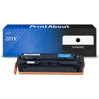 PrintAbout Toner kompatibel mit HP 201X (CF400X) - Schwarz - Hohe Kapazität