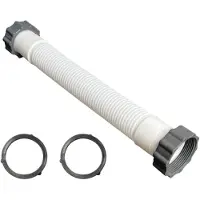 INF 14 inch Sandpumpenschlauch 11388 – PE Pool-Filter-Anschlussschlauch, 35cm, kompatibel mit Intex, inkl. Dichtungen