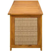 vidaXL Gartenlagerbox 185 L Massivholz Akazie 150 x 50 x 56 cm Beige