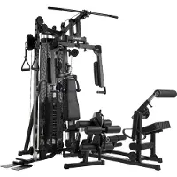 FINNLO Kraftstation "Autark 2600" 16 Gewichtsblöcke Seilzug, Butterflystange, Latzug, Ruderfunktion und mehr, max. Benutzergewicht 120 kg, max. Trainingsgewicht 100 kg