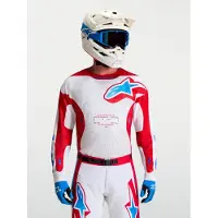 Alpinestars Racer Hunt Langarm-trikot Weiß XL Mann Weiß XL