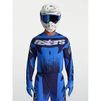 Alpinestars Techstar Swan Herren MX Jersey blau, XL