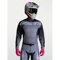 Alpinestars Racer Amber Herren MX Jersey grau, L