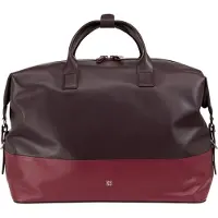 Dudu Toys Naturleder Tasche in Burgunderrot, 43 cm Länge, 21 cm Breite, 31 cm Höhe, 1000g