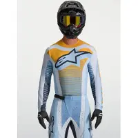 Alpinestars Techstar Maven Dust Motocross-Trikot – Schwarz/Weiß/Blau – Größe M