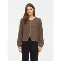 Vila Strickjacke "VIPIGGA O-NECK L/S KNIT JACKET NOOS" Materialmix