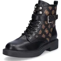 GUESS für Damen. FLFFEIELE10 Stiefeletten Fellini schwarz (38), 3 bis 5 cm, Reißverschluss, Lässig