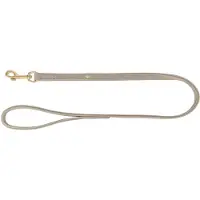 Trixie Smycz miejska Pure, dla psa, skórzana, XS–S: 1,20 m/10 mm, jasnoszara