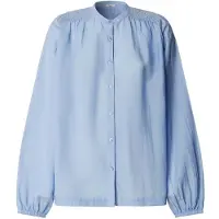 Pepe Jeans für Damen. PL3051552 Bluse Jennias blau (S), Lässig, Baumwolle, Langarm
