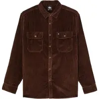Quiksilver - Chemise en coton côtelé - Venture Cord Shirt Java für Herren aus Baumwolle - Größe S - Bordeaux