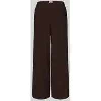 MAC Stretch-Hose "CORALIE", Damen, Gr. 46, Länge 32, braun (truffle braun), Web, Obermaterial: 91% Polyester, 9% Elasthan, bequem lang, Hosen Stretch-Hose, Seitliche Eingrifftaschen mit Reißverschluss