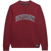 Superdry für Herren. M2014590A Rotes Sweatshirt ?Athletic Applique Relaxed? (XXL), Lässig, Kastanienbraun, Baumwolle