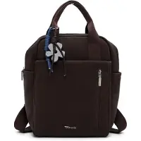 Tamaris Rucksack "Rucksack TAS Maleen", Damen, Gr. B/H/T: 27cm x 33cm x 13cm, braun (braun 200), Polyurethane, Rucksäcke Rucksack
