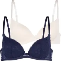 Dorina Bügel-BH "Sonia", Damen, Gr. 75, Cup B, bunt (navy, ink), Obermaterial: 86% Polyamid, 14% Elasthan, BHs Bügel-BH