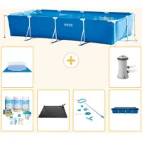 Intex Rechteckiger Frame Pool - 450x220x84 cm - 7-teilig S21129