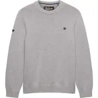 Superdry für Herren. M6110717A Preppy Cotton Pullover grau (L), Lässig, Stoff