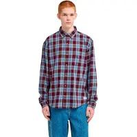 Element Langarmhemd "Button Down Regular Flannel", Herren, Gr. M, bunt (zinfandel checks), Obermaterial: 100% Baumwolle., Hemden Langarmhemd