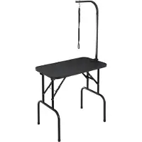 Zerbaco Trimmtisch 875x472x1533mm Schertisch Edelstahl Hundepflegetisch 99,8kg Tragfähigkeit Frisiertisch Hund Faltbar Tierpflegetisch 807,7x459,7mm Desktop Ideal für Baden Trimmen Trocknen Bürsten