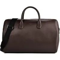 BOSS für Herren. 50572814 Northon Holdall Reisetasche aus Leder in Braun (OSFA), Lässig
