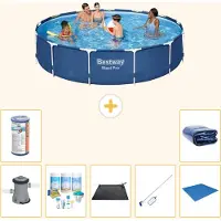 Bestway Steel Pro Rund - 396x84 cm - 8-teilig S21608