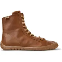 Camper für Damen. K400861-003 Peu Path+ brown leather ankle boots (36), Leder, Braun, Wohnung, Schnürsenkel, Lässig