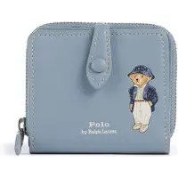 Ralph Lauren für Damen. 427P17882001 Kompakte Geldbörse Polo Bear blau (OSFA), Lässig, Leder