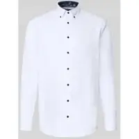 Olymp Langarmhemd "Luxor" Businesshemd, Button-down-Kragen, Modern Fit