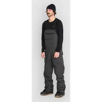 Volcom - Wasserfeste und atmungsaktive Snowboard-Latzhose &ndash; Herren &ndash; Roan Bib Overall - Roan Bib Overall Dark Grey für Herren - Größe M -
