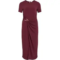 Vila Vijustine Kurzärmeliges Maxikleid