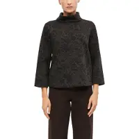 s.Oliver Sweatshirt, mit Allover Animalprint, mit Rollkragen