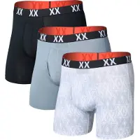 Saxx Multi-sport Mesh Boxer Brief FLY 3PK xxcellence/tradewinds/black (XTB) S