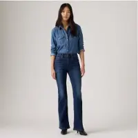 Levi's für Damen. A3410-0202 Jeans 726 HR, dunkelblau, ausgestellt (24/30), Lässig, Baumwolle, Denim
