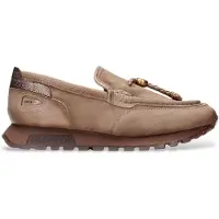 Hispanitas für Damen. HI265128 Mokassins aus Leder Oregon taupe (40), Wohnung, Keine, Lässig