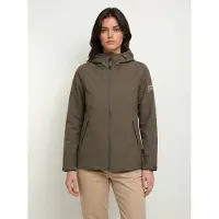 Ecoalf für Damen. MCWGAJKDILUV0434W26-056 Jacke ?Diluvio? in Olivgrün (S), Lässig, Recyceltes Polyester