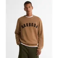 Barbour für Herren. MOL0101 Braunes Sweatshirt mit Prep-Logo (XXL), Lässig, Baumwolle, Langarm