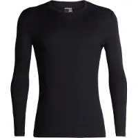 Icebreaker - Merino 200 Oasis L/S Crewe Rising Light - Merinounterwäsche Gr XL schwarz