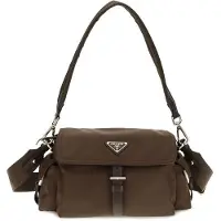 Prada Schultertasche aus Polyamid in Braun 1BD394VNOORDLN_F0038