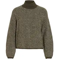 Vila Stehkragen Strickpullover