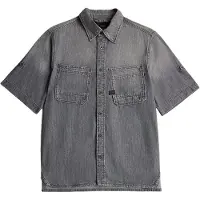 G-Star Slanted Double Pocket Hemd - Grau - Herren - XXL