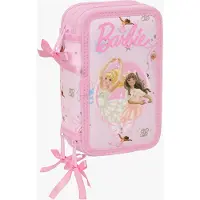 Barbie Gefüllte Dreifach-Federmäppchen 37 Teile, Ballet